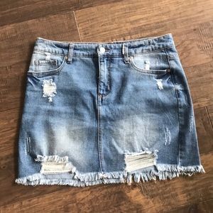 Denim Mini Skirt - Size 8